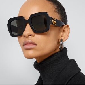 Gucci Black Oversized Sunglasses